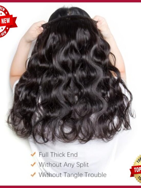 4 Bundle Body Wave Human Hair Extensions 16-22 Inches 100% Brazilian main image 4